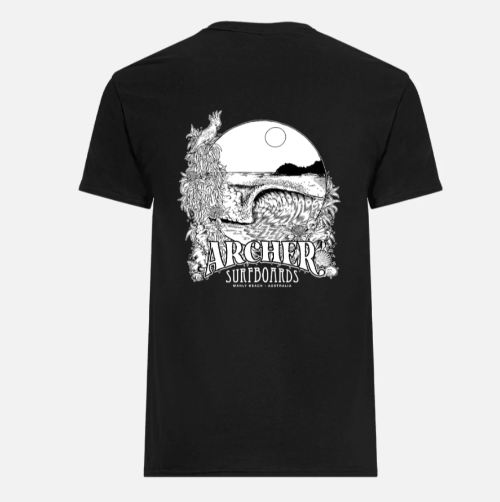 archer-surfboards-tshirt-white-on-black